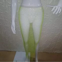 RAVELAND FISHNET CROP SHRUG HOODIE WOMEN