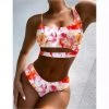 RAVELAND WOMEN PINK TIE DYE SWIMSUIT 2PC SET