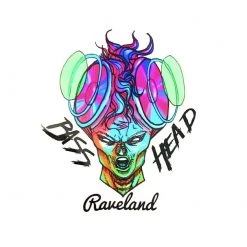 RAVELAND GLITTER BASS HEAD STICKER