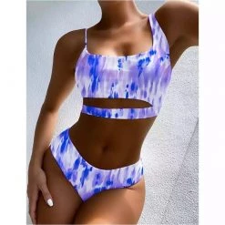 RAVELAND PURPLE TIE DYE SWIMSUIT 2PC SET