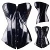 RAVELAND SHINNY BLACK CORSET