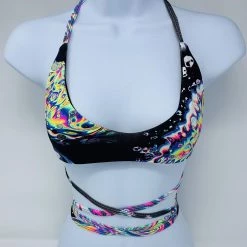 RAVELAND WOMEN RL ACID TIE-DYE WRAP AROUND TOP