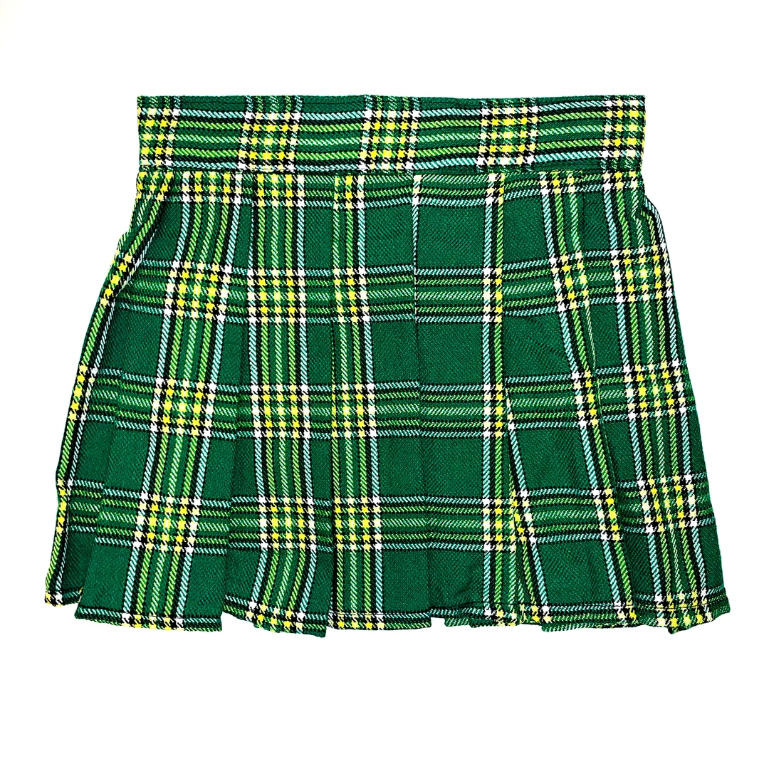 DAISY CORSET PLAID MINI SKIRT/ GREEN 5 DAISY CORSET PLAID MINI SKIRT/ GREEN