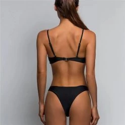 RAVELAND WOMEN BLACKED OUT SWIMSUITS 2PC SET
