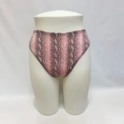 RAVELAND THE PINK SNAKE HIGH WAISTED BRAZILIAN BOTTOMS WOMEN