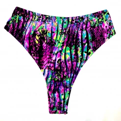 RAVELAND LIQUID JUNGLE PURPLE BRAZILIAN HIGH WAISTED BOTTOMS