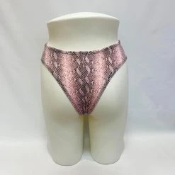 RAVELAND THE PINK SNAKE HIGH WAISTED BRAZILIAN BOTTOMS WOMEN