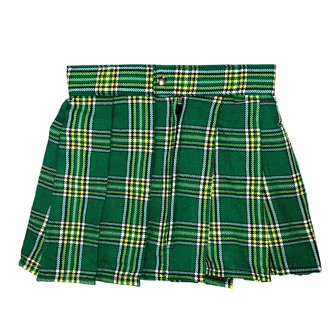 DAISY CORSET PLAID MINI SKIRT/ GREEN 4 DAISY CORSET PLAID MINI SKIRT/ GREEN