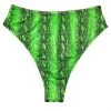 RAVELAND WOMEN GO GREEN SNAKE HIGH WAISTED BRAZILIAN BOTTOMS