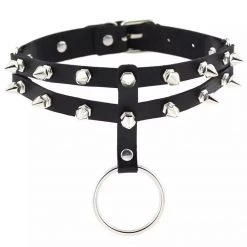 RAVELAND WOMEN COME AND GET ME SPIKE CHOKER