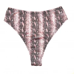RAVELAND THE PINK SNAKE HIGH WAISTED BRAZILIAN BOTTOMS WOMEN