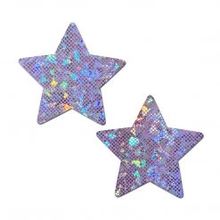 PASTEASE Star: Shattered Glass Disco Ball Star Nipple Pasties ACCESSORIES
