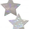 PASTEASE ACCESSORIES Star: Shattered Glass Disco Ball Star Nipple Pasties