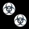 NevaNude BIOHAZARD TOXIC Reflective Black Glitter Pasties HEADBANGER COLLECTION
