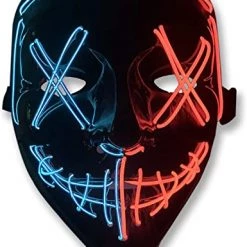 RAVELAND WOMEN COLOR SPLIT DOUBLE X LED MASK