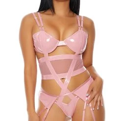 FORPLAY Double The Mesh Teddy Set LINGERIE