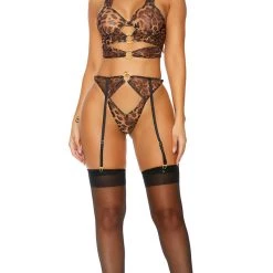 FORPLAY Right On The Spot Leopard Print Lingerie Set 7 FORPLAY Right On The Spot Leopard Print Lingerie Set