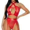 FORPLAY Golden Hour Lingerie Set Red