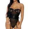 FORPLAY LINGERIE Gold Rush Teddy Black