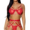 FORPLAY Take To Heart Lingerie Set RED