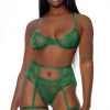 FORPLAY Blooming Season Lingerie Set Green