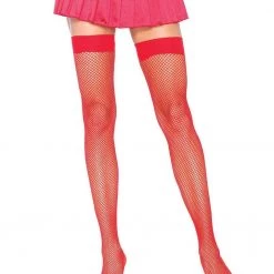 LEG AVENUE WOMEN Nylon Fishnet Thigh Highs