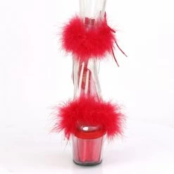 PLEASER SHOES SOFT ADORE RED HEELS