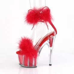 PLEASER SHOES SOFT ADORE RED HEELS