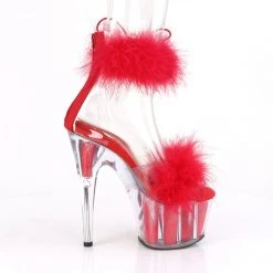 PLEASER SHOES SOFT ADORE RED HEELS