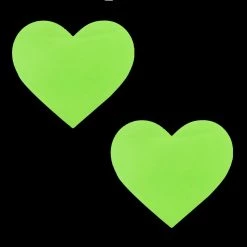 NevaNude Apple Fruitella Green Wet Vinyl Blacklight I Heart U Pasties