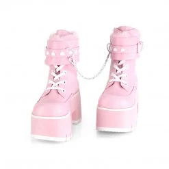 PLEASER Ashes Cuffed Up Platform Boots