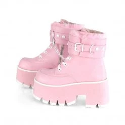 PLEASER Ashes Cuffed Up Platform Boots