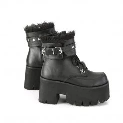 PLEASER Ashes Cuffed Up Platform Boots
