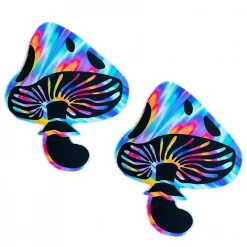 Neva Nude Aztec Rave Mutlicolor Blacklight Toadstool Nipple Covers