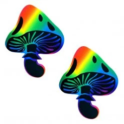 Neva Nude Rainbow Trippin' Psychedelic Toadstool Nipple Cover Pasties