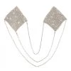 Neva Nude Chain Reaction Silver Metal Mesh Jewel Reusable Nipple Cover Pasties ACCESSORIES