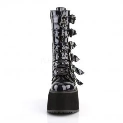PLEASER LOADING.../ HOLO BLACK BOOTS SHOES
