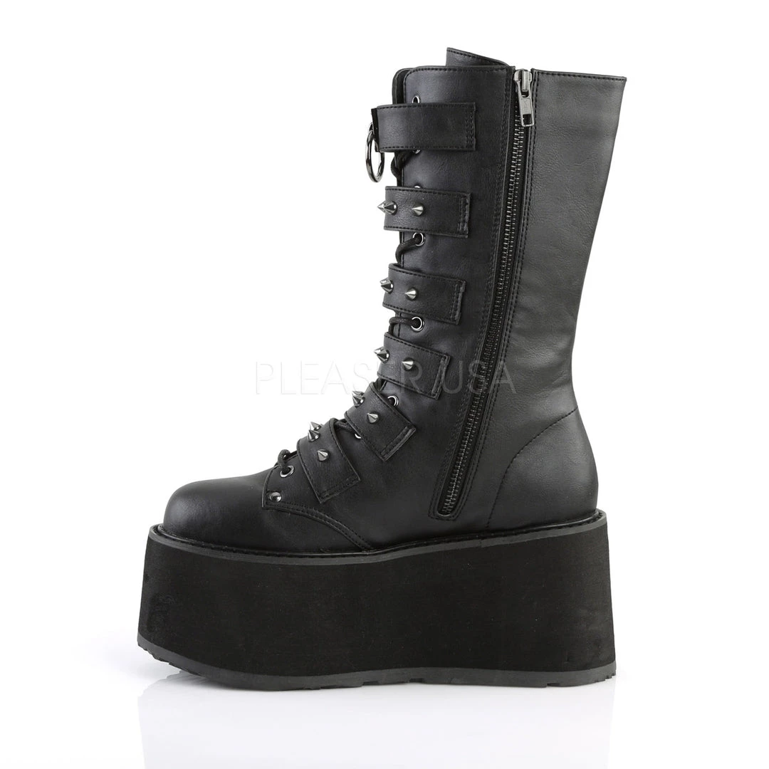 PLEASER SHOES LOADING../MATTE-BLACK BOOTS 6 PLEASER SHOES LOADING../MATTE-BLACK BOOTS
