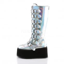 DISCONTINUED TRINITY PLATFORM BOOTS (SILVER) SHOES