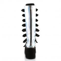 DISCONTINUED TRINITY PLATFORM BOOTS (SILVER) SHOES