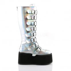 DISCONTINUED TRINITY PLATFORM BOOTS (SILVER) SHOES