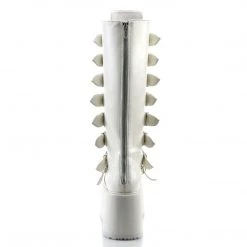 PLEASER WHITE SKULL CRUSHER BOOTS 10 PLEASER WHITE SKULL CRUSHER BOOTS