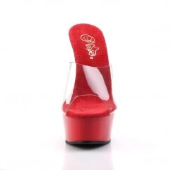 DISCONTINUED DELIGHTED HEELS/ CLEAR RED SHOES