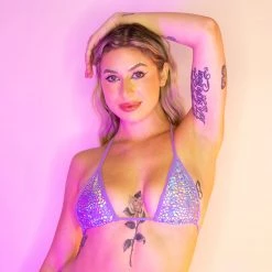 RAVELAND NEW ARRIVALS DASH OF SPARKLE MINI TRIANGLE TOP