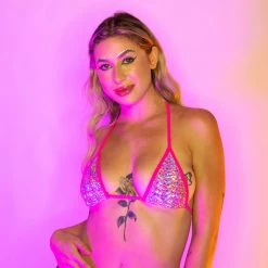 RAVELAND NEW ARRIVALS DASH OF SPARKLE MINI TRIANGLE TOP