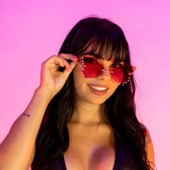 RAVELAND DIAMOND BUTTERFLY GLASSES