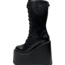 YRU SHOES DUNE LACE UP - BLACK