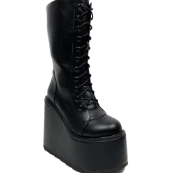 YRU SHOES DUNE LACE UP - BLACK