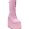 YRU DUNE LACE UP - BABY PINK