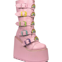 YRU DUNE RAINBOW - PASTEL PINK SHOES